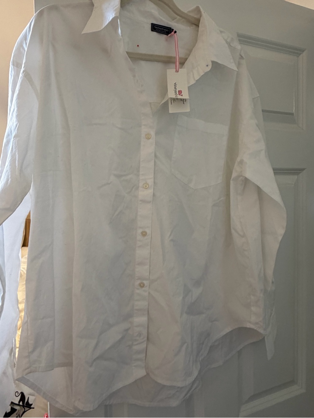 Vineyard Vines White Long-Sleeve Dress Shirt